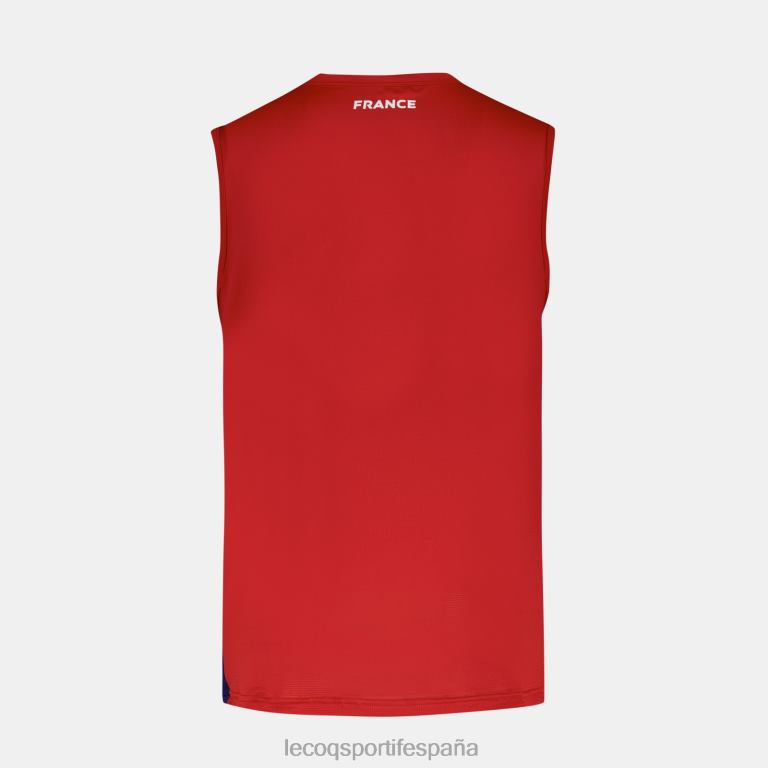 Le Coq Sportif chaleco rojo hombres TD866214 ropa