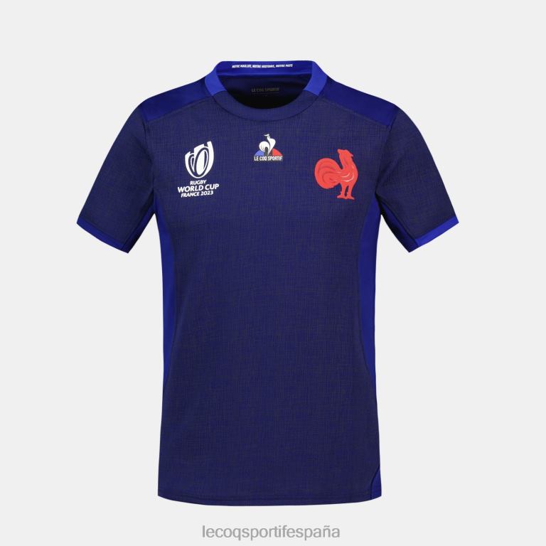 Le Coq Sportif réplica camiseta xv de france - copa del mundo de rugby 2023 azul hombres TD866692 ropa
