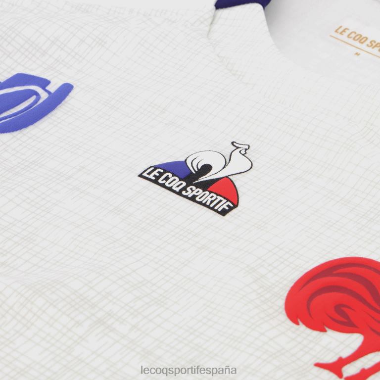 Le Coq Sportif réplica camiseta xv de france - copa del mundo de rugby 2023 blanco hombres TD866693 ropa