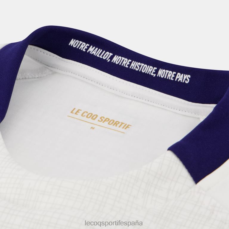 Le Coq Sportif réplica camiseta xv de france - copa del mundo de rugby 2023 blanco hombres TD866693 ropa