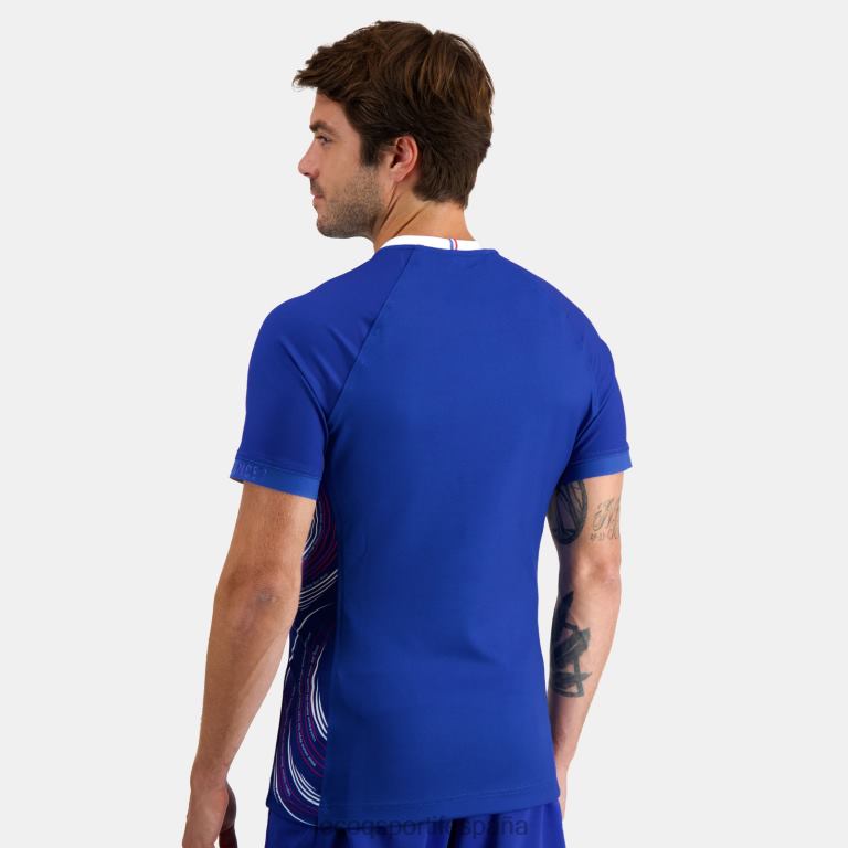 Le Coq Sportif replica camiseta rugby 7 - equipe de france azul hombres TD866475 ropa