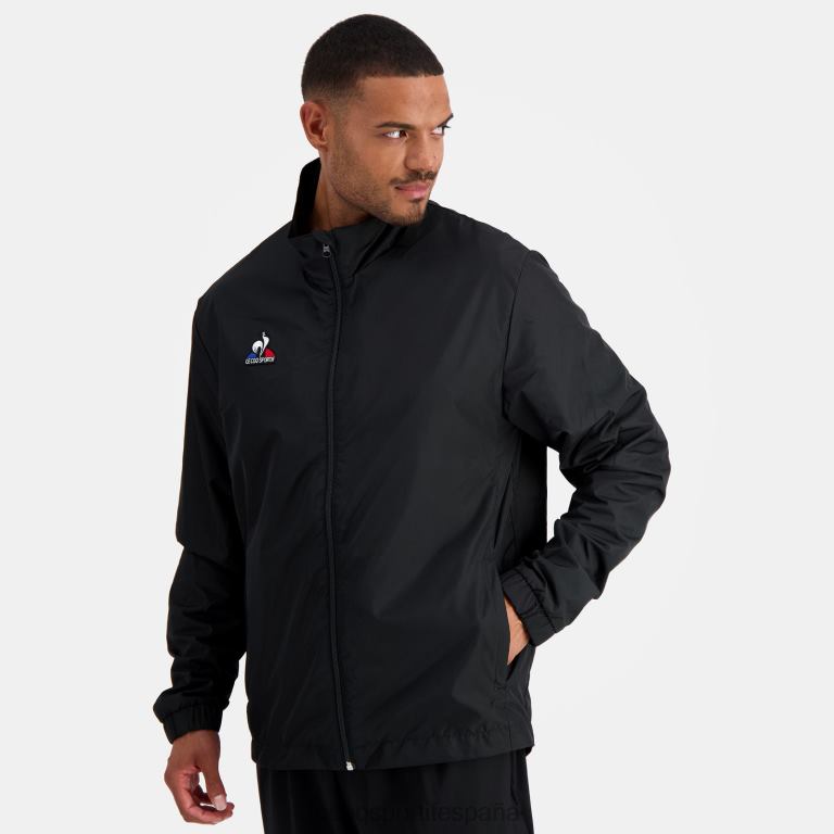 Le Coq Sportif chaqueta negra hombres TD866120 ropa
