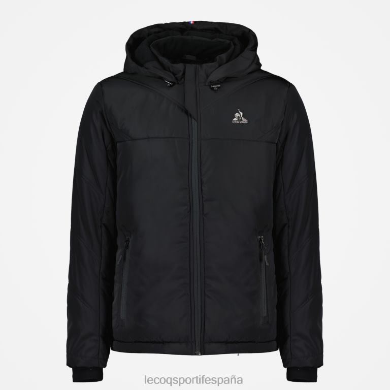Le Coq Sportif chaqueta negra hombres TD866480 ropa