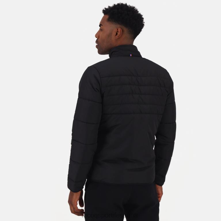 Le Coq Sportif chaqueta negra hombres TD866481 ropa
