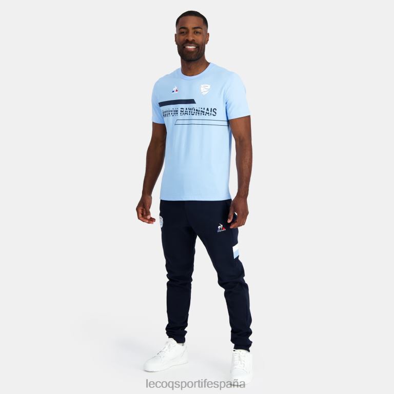 Le Coq Sportif pantalones de moda azul hombres TD86695 ropa