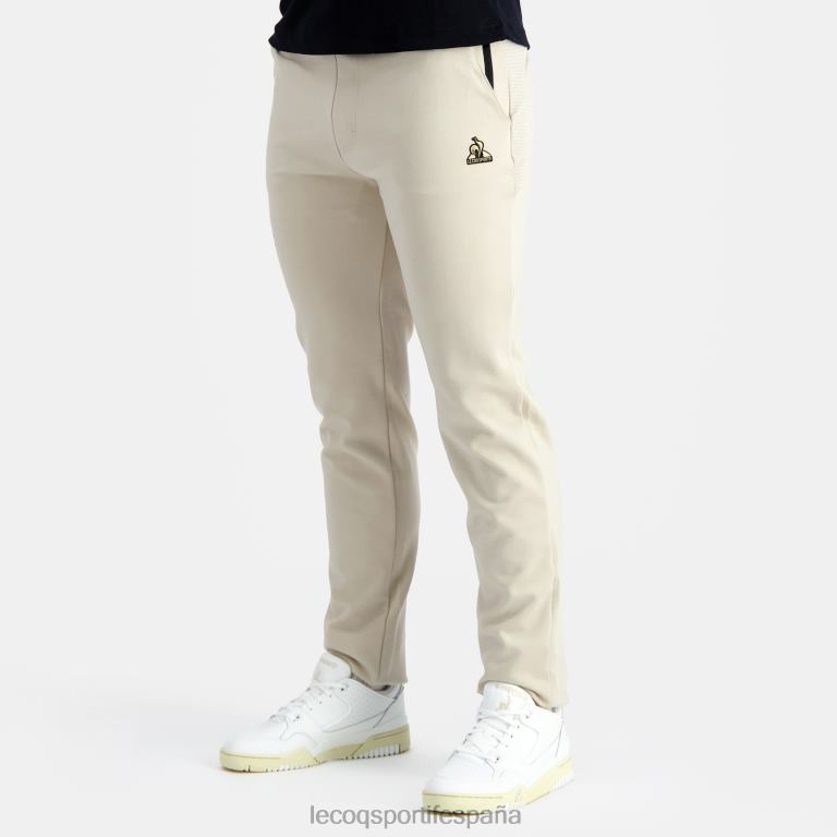 Le Coq Sportif pantalones de moda marrón hombres TD86683 ropa