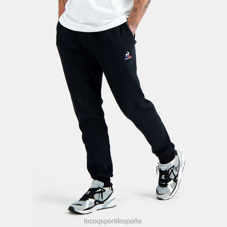 Le Coq Sportif pantalones de moda negro hombres TD866104 ropa
