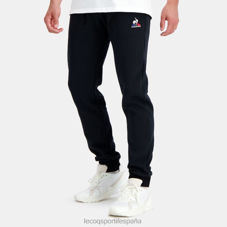 Le Coq Sportif pantalones de moda negro hombres TD866106 ropa