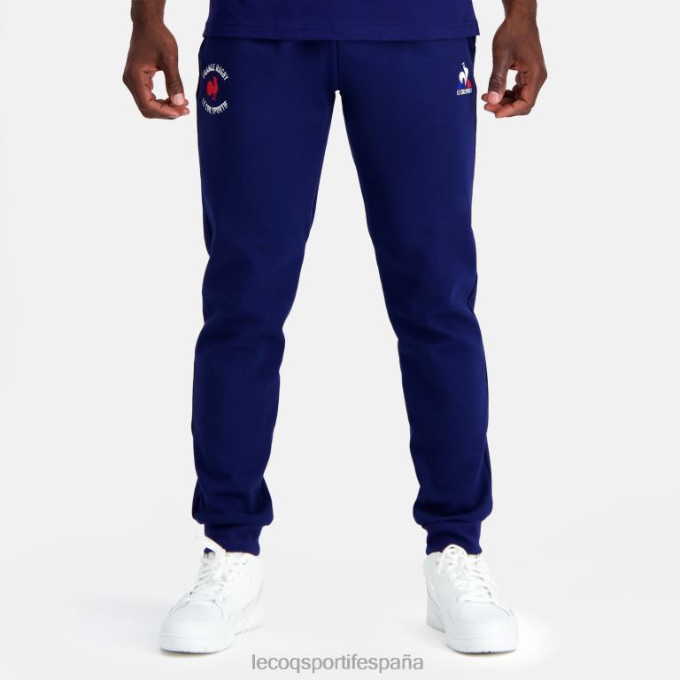 Le Coq Sportif pantalones - francia rugby azul hombres TD86687 ropa