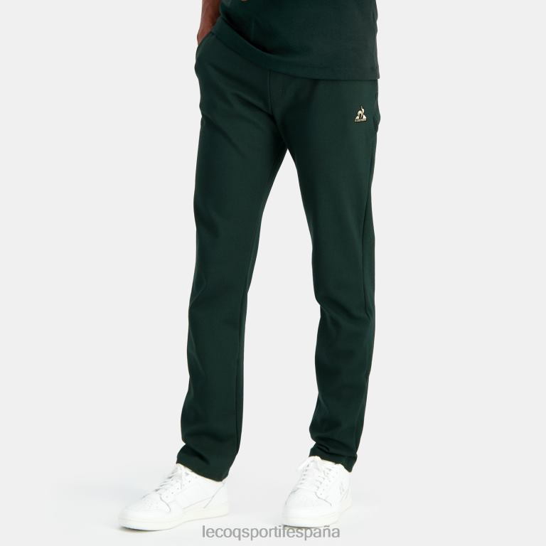 Le Coq Sportif pantalones verdes hombres TD866504 ropa