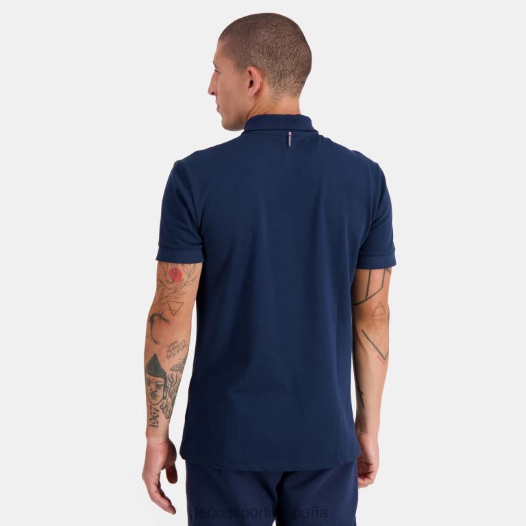 Le Coq Sportif polo azul hombres TD866123 ropa