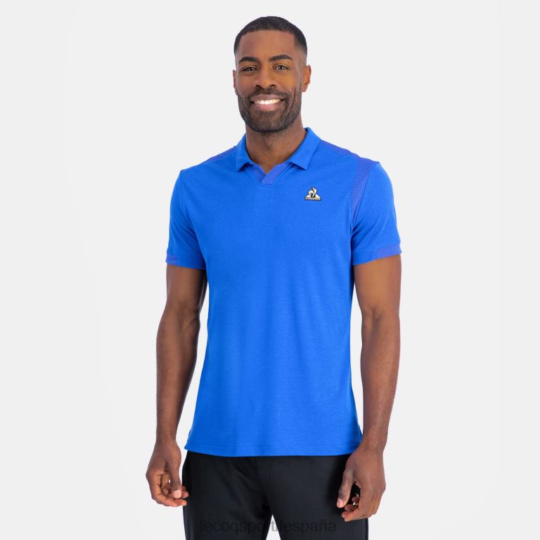 Le Coq Sportif polo azul hombres TD866131 ropa