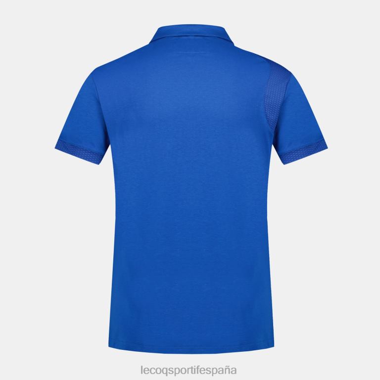 Le Coq Sportif polo azul hombres TD866131 ropa