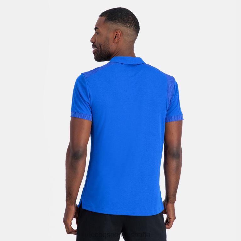 Le Coq Sportif polo azul hombres TD866131 ropa