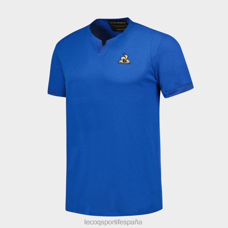 Le Coq Sportif polo azul hombres TD866131 ropa