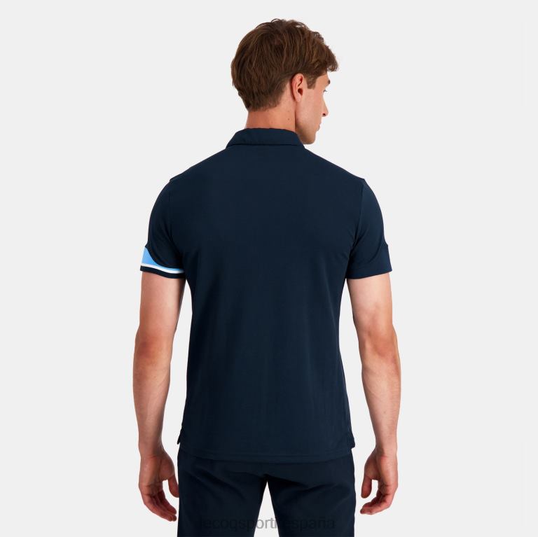 Le Coq Sportif polo azul hombres TD866132 ropa