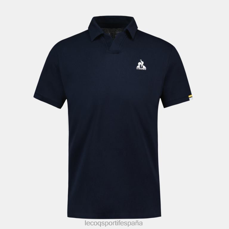Le Coq Sportif polo azul hombres TD866133 ropa