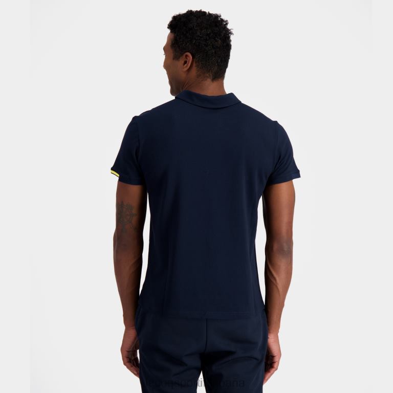 Le Coq Sportif polo azul hombres TD866133 ropa