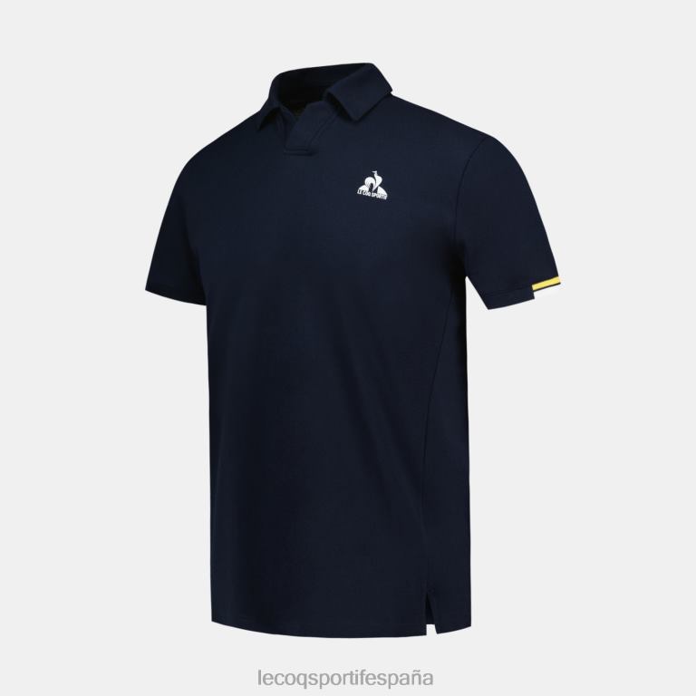 Le Coq Sportif polo azul hombres TD866133 ropa