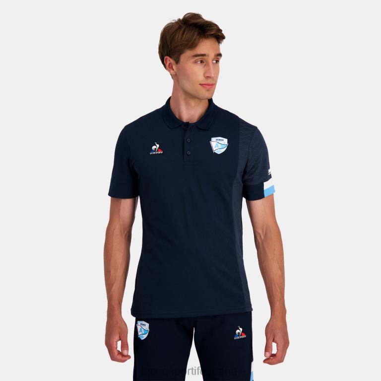 Le Coq Sportif polo azul hombres TD866135 ropa