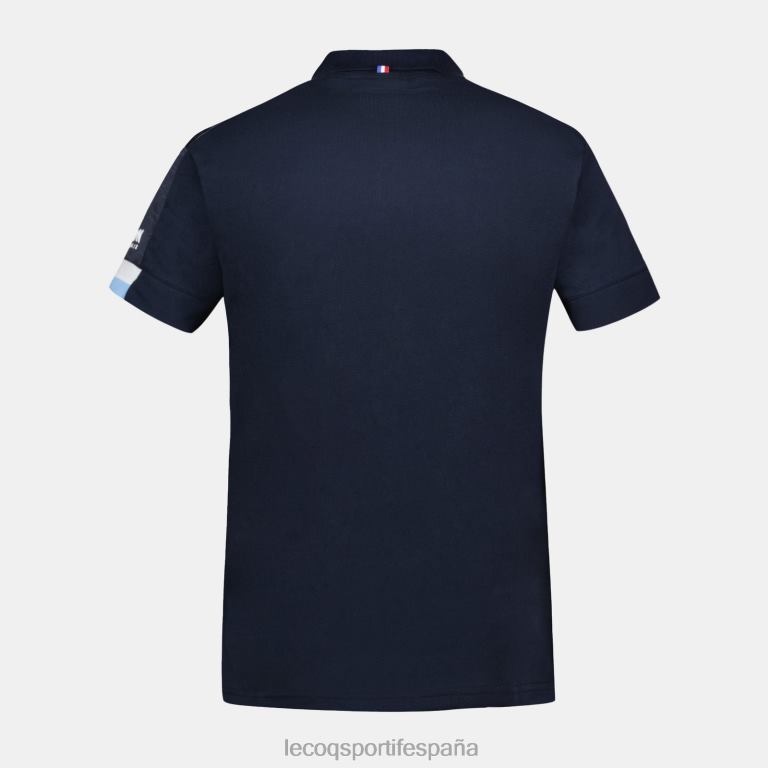 Le Coq Sportif polo azul hombres TD866135 ropa