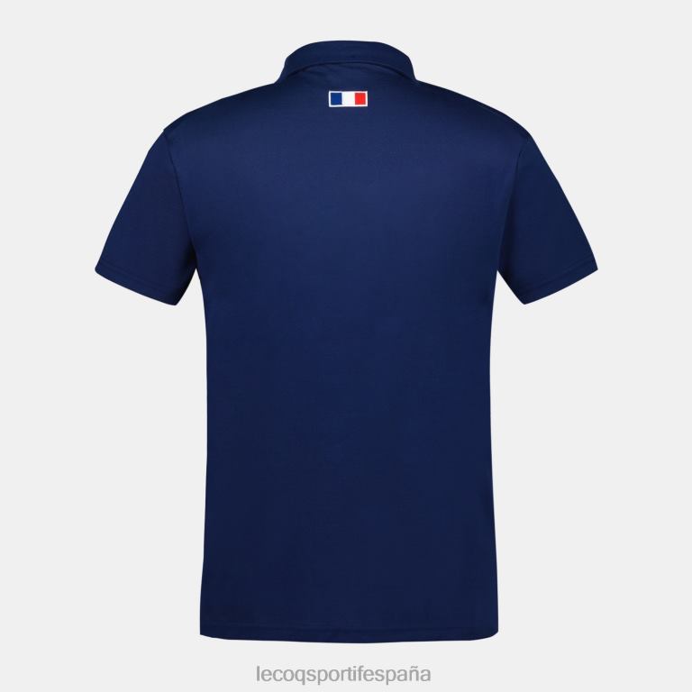 Le Coq Sportif polo azul hombres TD866138 ropa