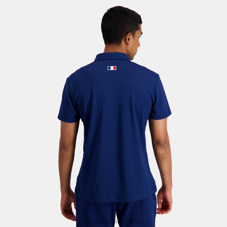 Le Coq Sportif polo azul hombres TD866138 ropa