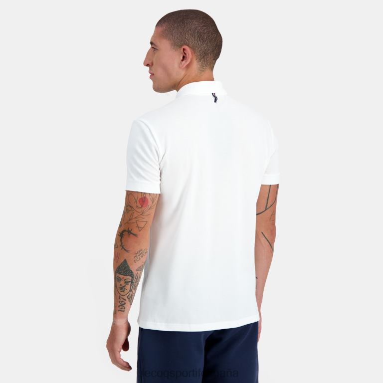Le Coq Sportif polo blanco hombres TD866124 ropa