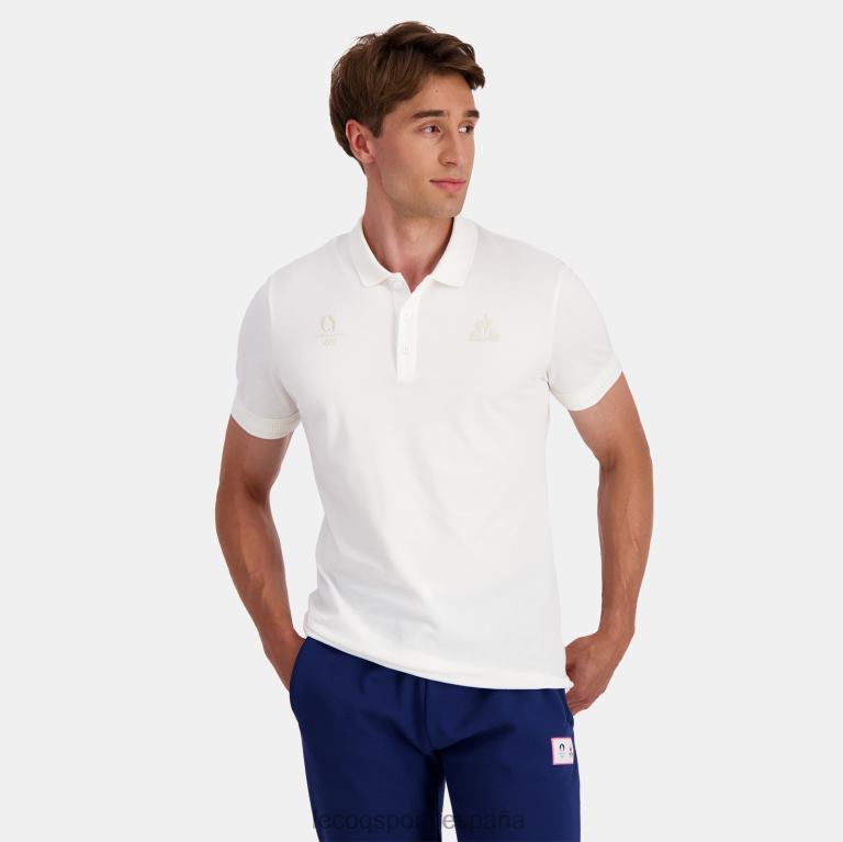 Le Coq Sportif polo blanco hombres TD866130 ropa