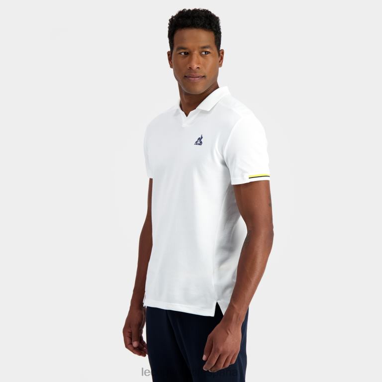 Le Coq Sportif polo blanco hombres TD866134 ropa