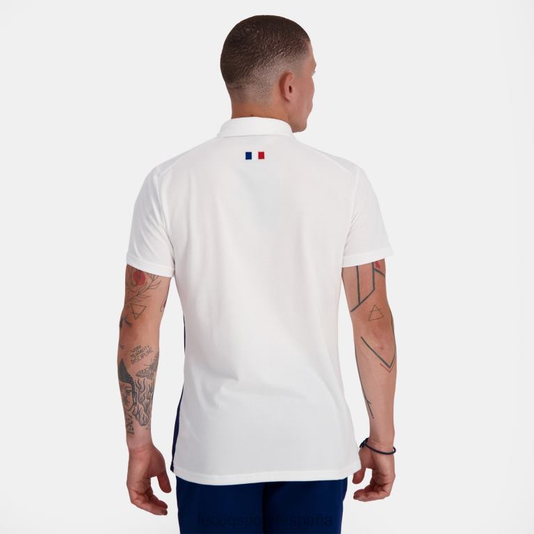 Le Coq Sportif polo blanco hombres TD866137 ropa