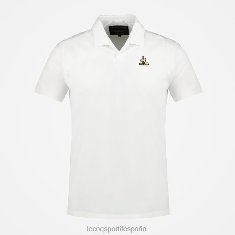 Le Coq Sportif polo de algodon blanco hombres TD866128 ropa
