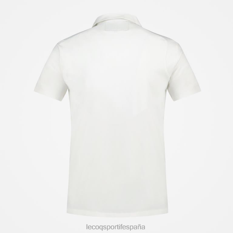 Le Coq Sportif polo de algodon blanco hombres TD866128 ropa