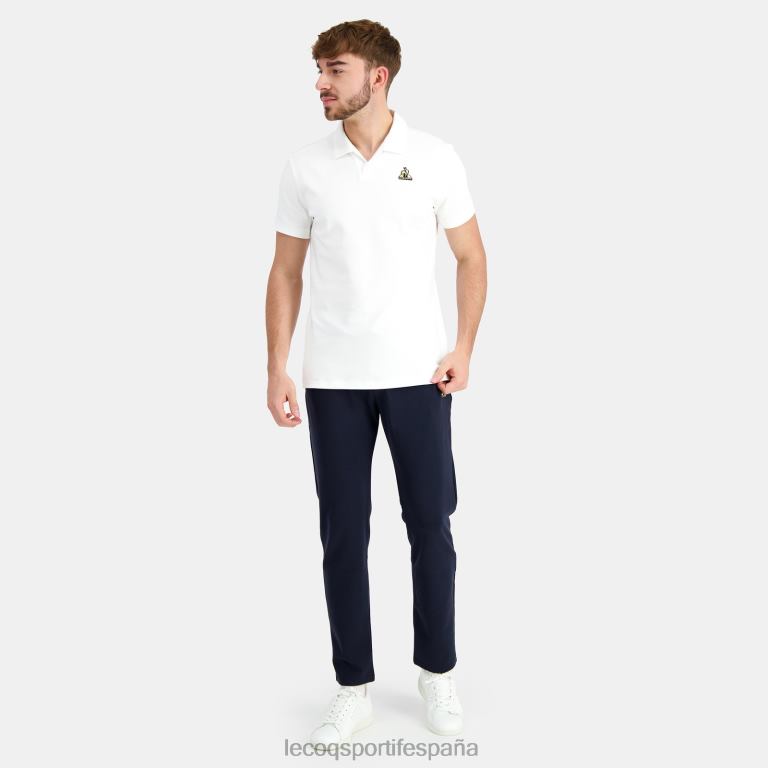Le Coq Sportif polo de algodon blanco hombres TD866128 ropa