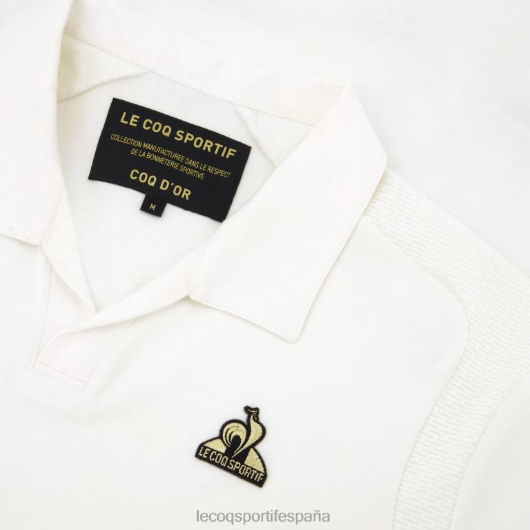 Le Coq Sportif polo de algodon blanco hombres TD866128 ropa