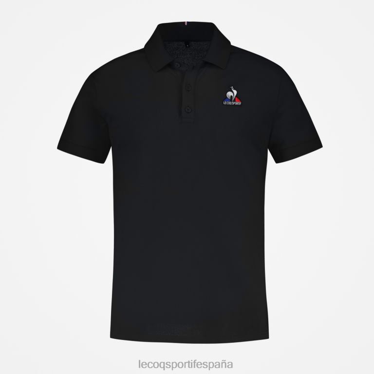 Le Coq Sportif polo negro hombres TD866127 ropa