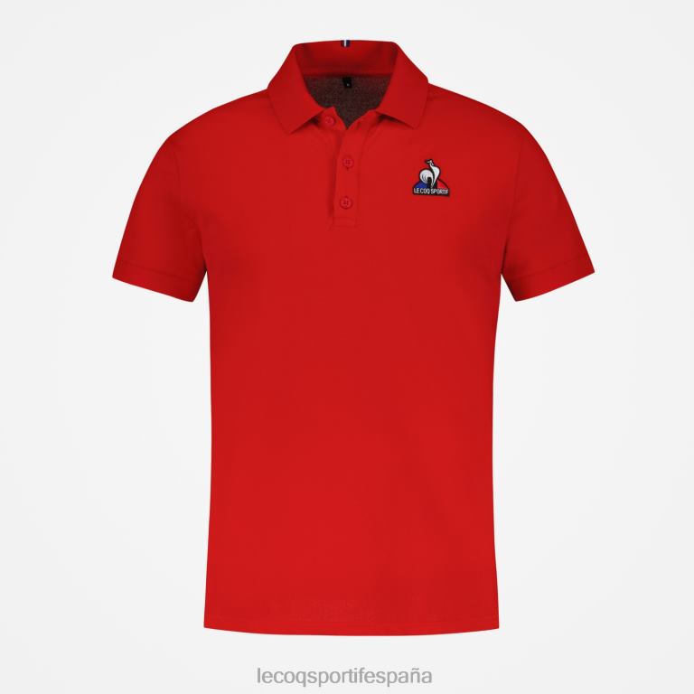 Le Coq Sportif polo rojo hombres TD866126 ropa