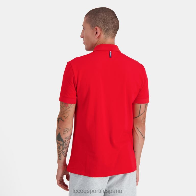 Le Coq Sportif polo rojo hombres TD866126 ropa