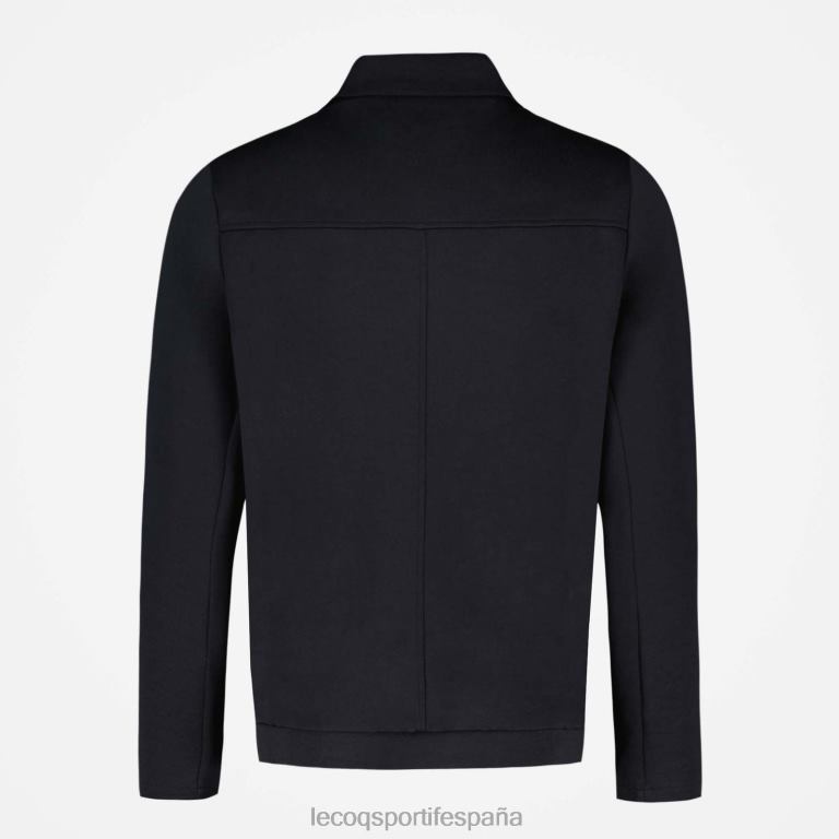 Le Coq Sportif chaqueta con cremallera negra hombres TD86673 ropa