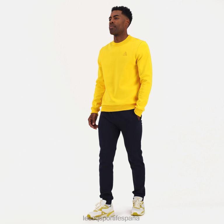 Le Coq Sportif sudadera amarilla hombres TD866464 ropa