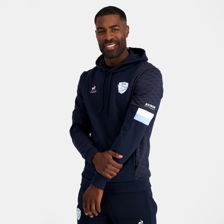 Le Coq Sportif sudadera con capucha azul hombres TD86629 ropa