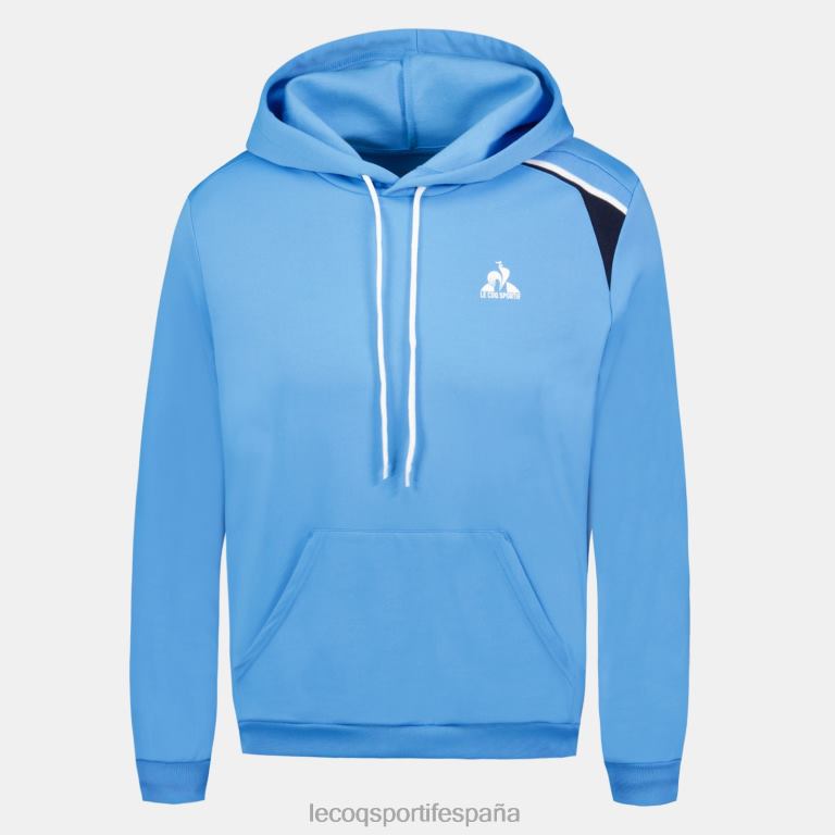Le Coq Sportif sudadera con capucha azul hombres TD86636 ropa