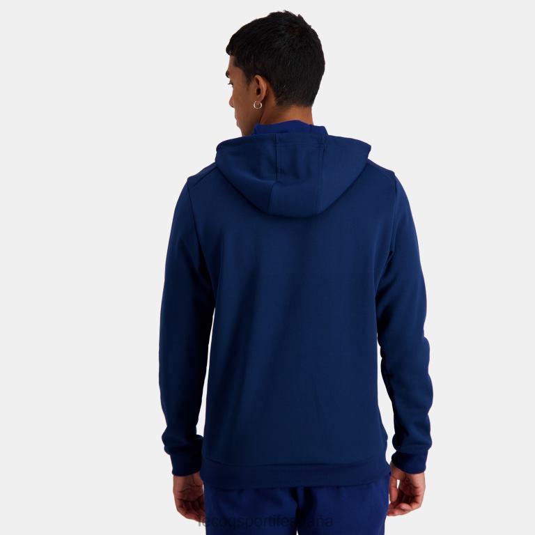 Le Coq Sportif sudadera con capucha azul hombres TD86637 ropa