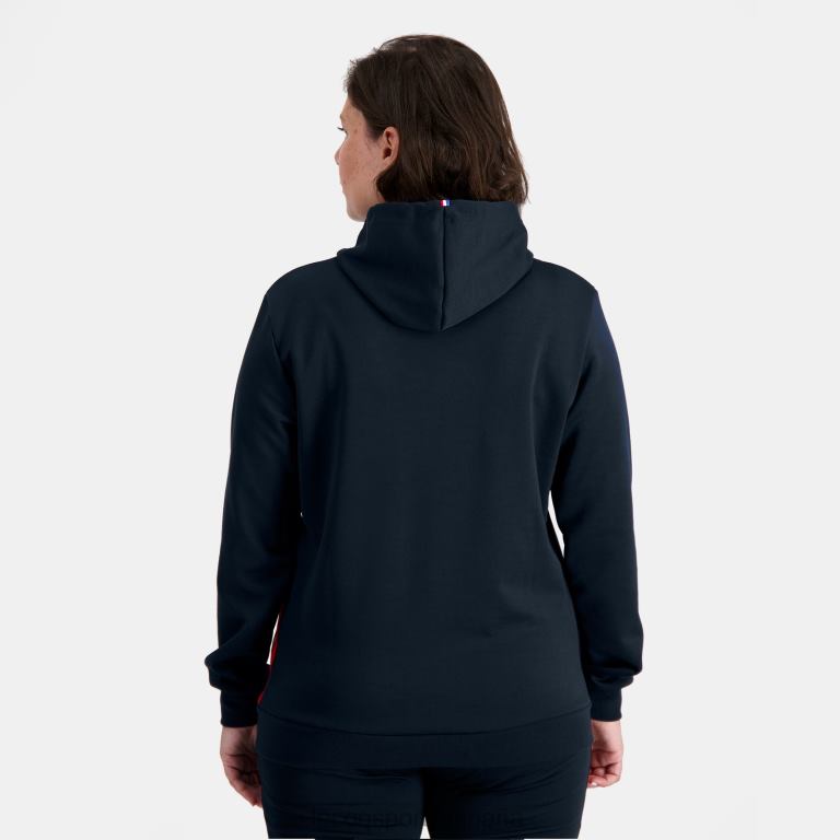 Le Coq Sportif sudadera con capucha azul hombres TD8664 ropa