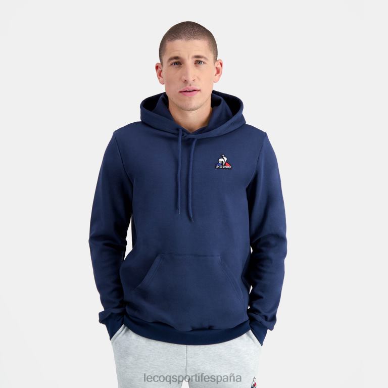 Le Coq Sportif sudadera con capucha azul hombres TD86664 ropa