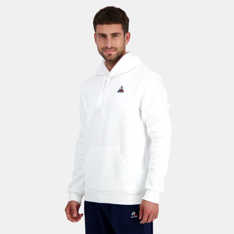 Le Coq Sportif sudadera con capucha blanca hombres TD866441 ropa