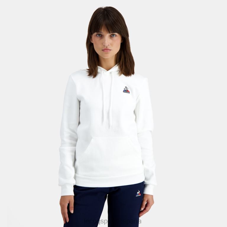 Le Coq Sportif sudadera con capucha blanca hombres TD866441 ropa