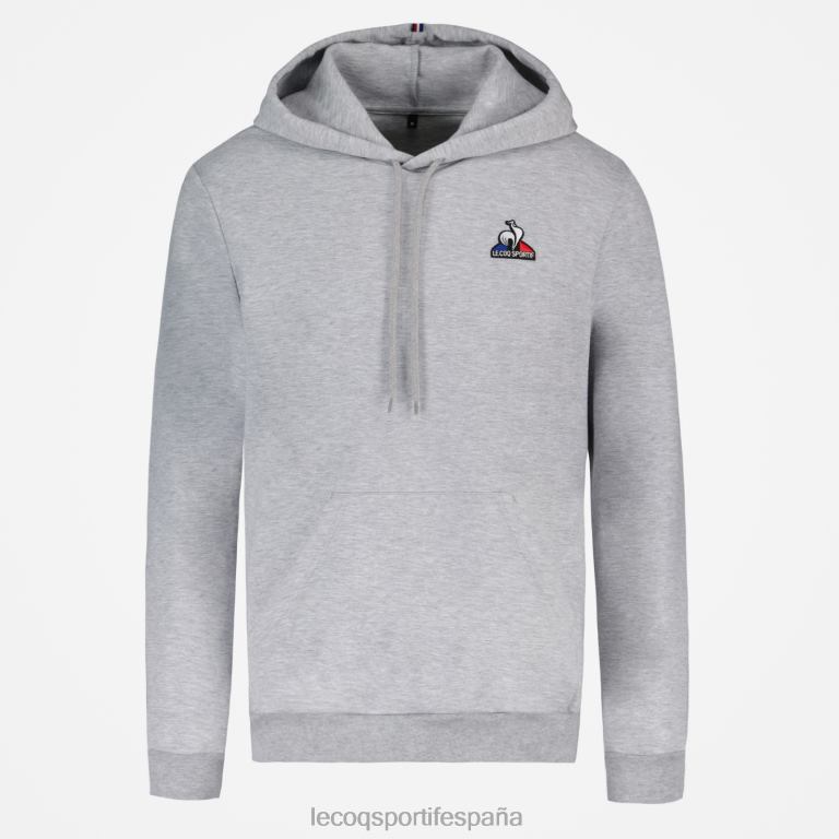 Le Coq Sportif sudadera con capucha gris hombres TD86663 ropa