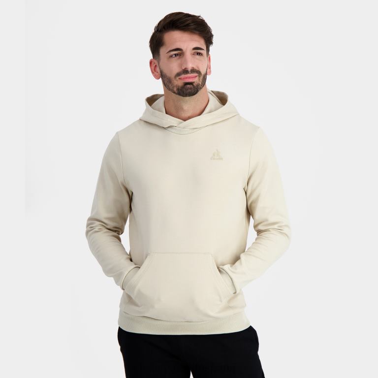 Le Coq Sportif sudadera con capucha marrón hombres TD8669 ropa