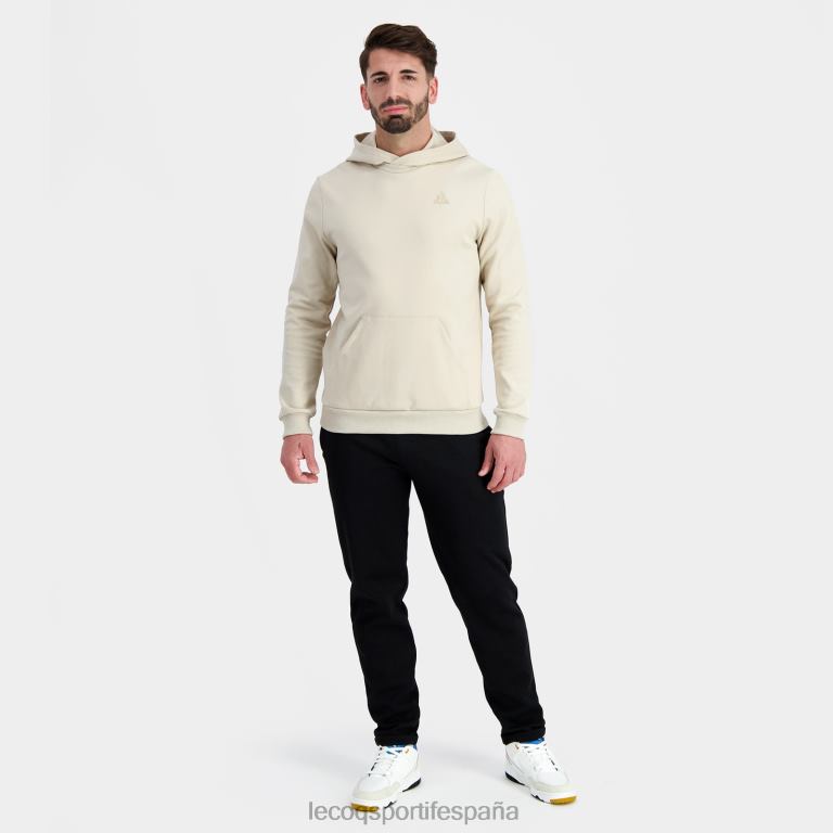 Le Coq Sportif sudadera con capucha marrón hombres TD8669 ropa